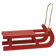 Small Painted Wooden Sled  (3 Count Assortment)