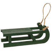 Small Painted Wooden Sled  (3 Count Assortment)