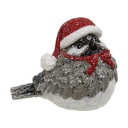 Resin Winter Hat Glitter Bird  (2 Count Assortment)