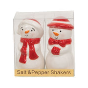 Ceramic Snow Couple Salt & Pepper Shakers (Set of 2)