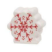 Ceramic Santa & Snowflake Salt & Pepper Shakers (Set of 2)