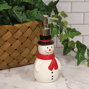 Ceramic Snowman Soap Dispenser