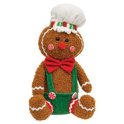 Stuffed Sitting Candy Gingerbread Folk  (2 Count Assortment)