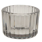 Wooden Tray with Glass Votives - Vase - and Velvet Reindeer (Set of 5)