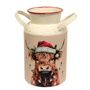 Holiday Highland Milk Can  (2 Count Assortment)