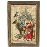 Father Christmas Framed Print - 12" x 18"