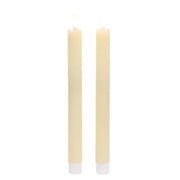 Ivory Wax Timer Tapers - 10"H (Set of 2)