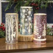 Winter Scene Luminary with LED Lights  (3 Count Assortment)