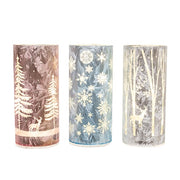 Winter Scene Luminary with LED Lights  (3 Count Assortment)