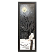 Snowy Owl Framed Print - 6x18