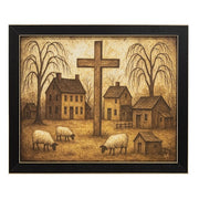 Homespun Primitive Farm Framed Print - 12x8  (3 Count Assortment)