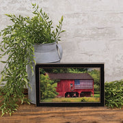 Patriotic Farmer Framed Print - 10"x6"