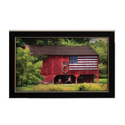 Patriotic Farmer Framed Print - 10"x6"