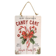 Sleigh Rides - North Pole - Candy Cane Ornament  (3 Count Assortment)