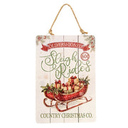 Sleigh Rides - North Pole - Candy Cane Ornament  (3 Count Assortment)