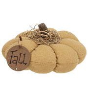 Mini Stuffed Mossy Top "Fall" Pumpkin  (3 Count Assortment)