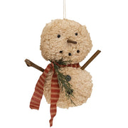 Sherpa Snowbaby Hanger With Ticking Scarf