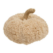 Ivory Sherpa Pumpkin with Jute Stem - Medium