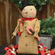 Hobbes Candy Cane Snowman
