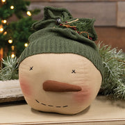 Large Knit Hat Snowman Head