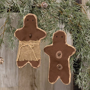 Gingerbread Boy/Girl Ornaments (Set of 2)