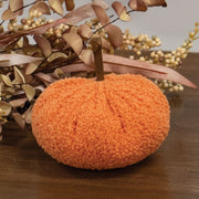 Stuffed Orange Chenille Pumpkin - 4.5"