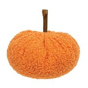 Stuffed Orange Chenille Pumpkin - 4.5"