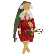 Winter Nap Santa Doll with Candy Canes