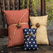 Primitive Americana Jingle Bell Pillows (Set of 3)