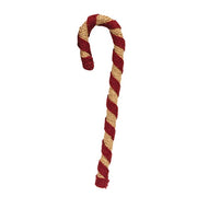 Red & Natural Jute Candy Cane - Medium