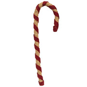 Red & Natural Jute Candy Cane - 13.5"H