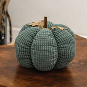 Teal Waffle Weave Pumpkin - 8" dia x 6.5"H