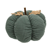 Teal Waffle Weave Pumpkin - 8" dia x 6.5"H