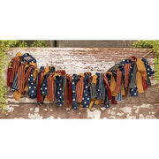 Primitive Rag Strip Americana Garland