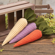 Waffle Weave Chenille Carrots (Set of 3)