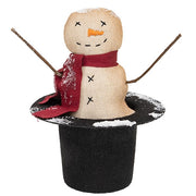 Stuffed Snowy Sparkle Snowman in Top Hat