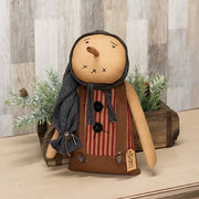 Sam Ticking Stripe Snowman Doll