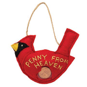 Pennies From Heaven Cardinal Felt Ornament
