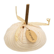 Stuffed Cream Harvest Sweater Pumpkin - 5.5"H