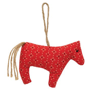 Stuffed Country Flower Horse Ornament