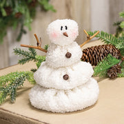 White Sherpa Melting Snowman - 6"H