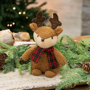 Cozy Christmas Stuffed Reindeer Sitter