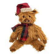 Cozy Christmas Highland Cow Doll
