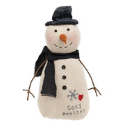 Cozy Weather Stuffed Top Hat Snowman