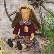 Mara Doll with Button Wreath
