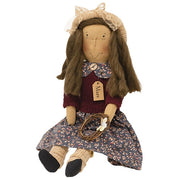 Mara Doll with Button Wreath