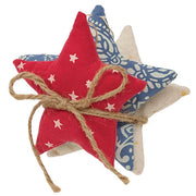 Americana Star Pillow Ornaments (Set of 3)