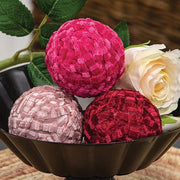 Valentine Chenille Wrapped Bowl Filler - 2.5"  (3 Count Assortment)