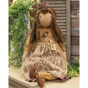 Vintage Rosie Blooms Doll with Button Necklace