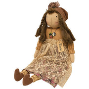 Vintage Rosie Blooms Doll with Button Necklace